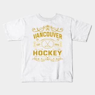 Vintage Vancouver Hockey Kids T-Shirt